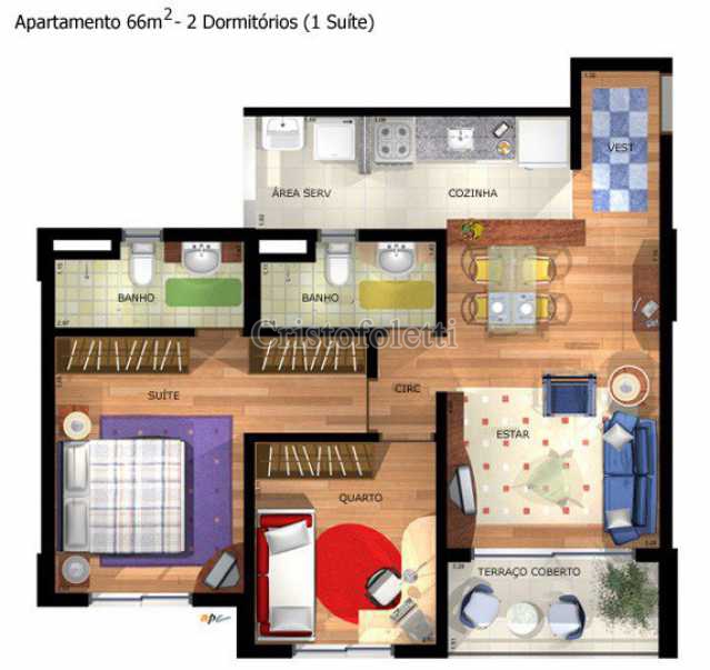 Conheça 66m2 com suíte do empreendimento - Fachada - East Side Condominium Club - 20 - 3 66m2 com suíte - 3