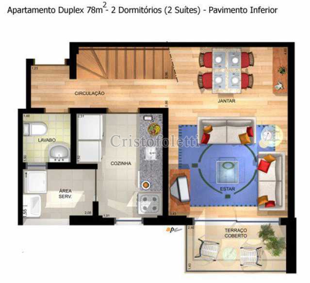Conheça 78m2 duplex inferior do empreendimento - Fachada - East Side Condominium Club - 20 - 4 78m2 duplex inferior - 4