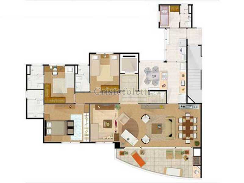 Conheça Planta apartamento tipo do empreendimento - Fachada - Condomínio Edifício The Symbol Perdizes - 44 - 1 Planta apartamento tipo - 1