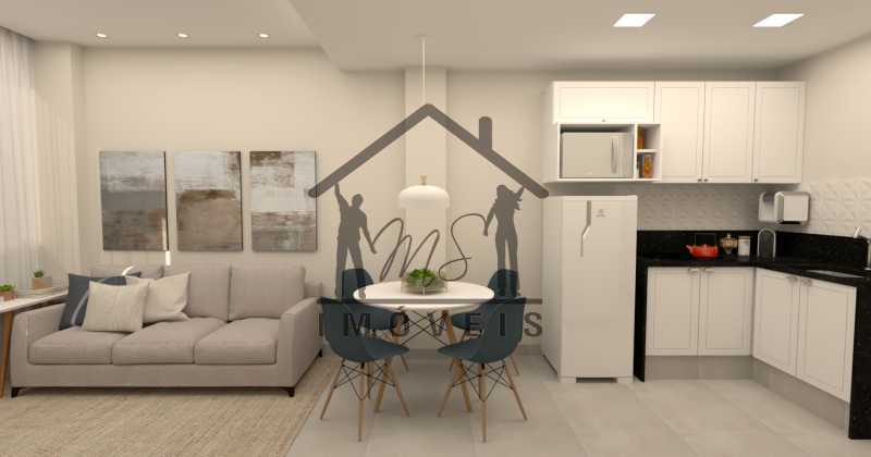 Conheça 3 do imóvel - Casa de Vila 2 quartos à venda Botafogo, Rio de Janeiro - R$ 639.000 - MSCV20062 - 3 3 - 3