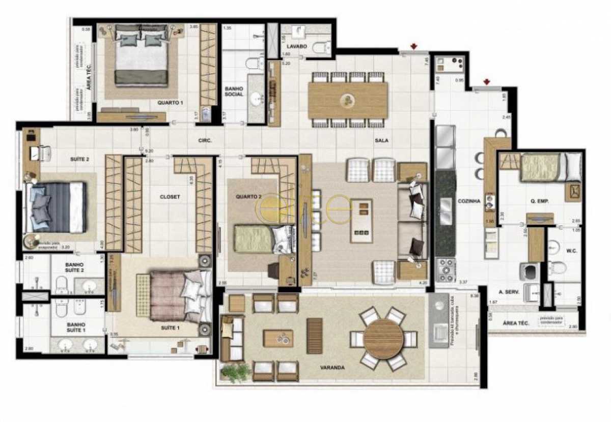 Conheça do imóvel - Apartamento 4 quartos à venda Barra da Tijuca, Barra da Tijuca,Rio de Janeiro - R$ 3.106.000 - EBAP40234 - 26 - 26