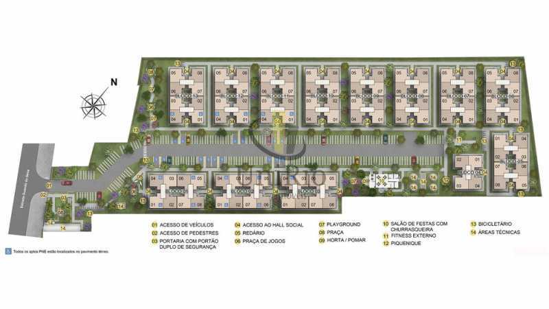 Conheça Esplendor-I-Planta-Masterplan do imóvel - Apartamento 2 quartos à venda Bangu, Rio de Janeiro - R$ 135.000 - FRAP22253 - 18 Esplendor-I-Planta-Masterplan - 18