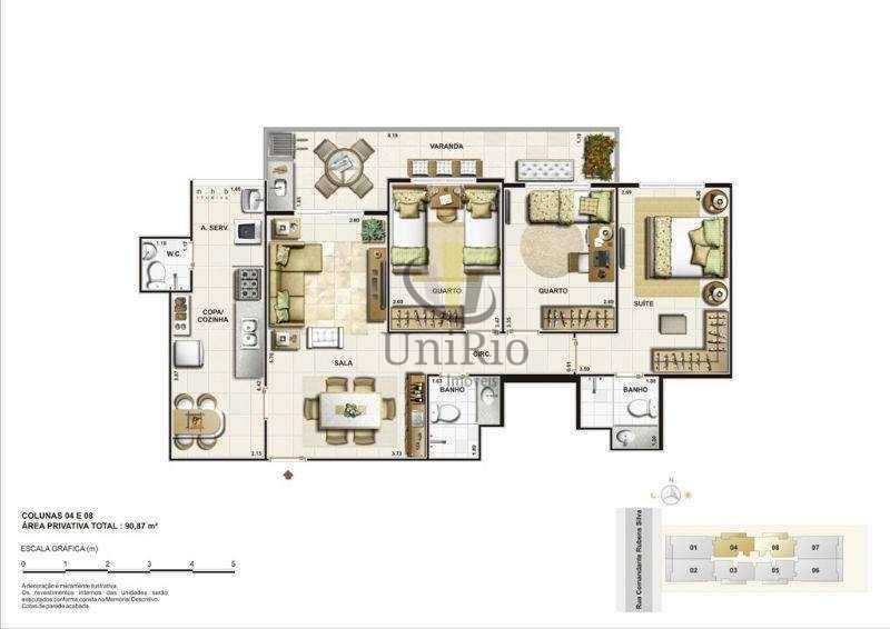 Conheça 41047 do imóvel - Apartamento 3 quartos à venda Freguesia (Jacarepaguá), Rio de Janeiro - R$ 570.000 - FRAP30754 - 21 41047 - 21