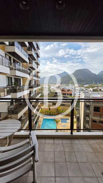 Conheça VARANDA OUTRO ÂNGULO do imóvel - Apartamento 1 quarto à venda Barra da Tijuca, Rio de Janeiro - R$ 1.050.000 - BFAP10278 - 3 VARANDA OUTRO ÂNGULO - 3