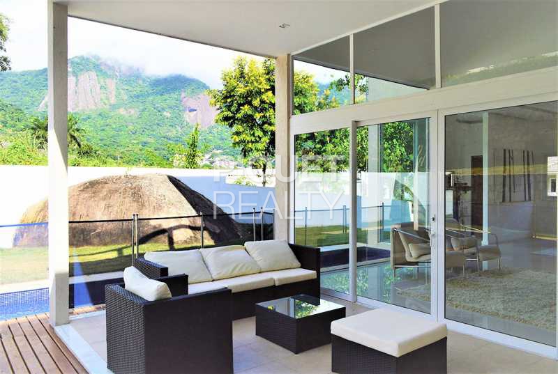 Conheça VARANDA LAZER do imóvel - CASA TRIPLEX - RESERVA DO ITANHANGÁ - BARRA - 00100CA - 27 VARANDA LAZER - 27