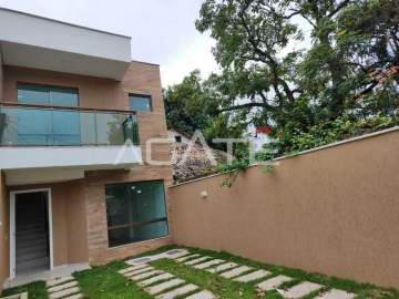 Condomínio Residencial Oceânico - Agatê Imóveis vende Casa em Condomínio de 1ª locação com 78 m² em por 540.000,00 reais - Itaipu - Niterói - RJ. - HTCN30155
