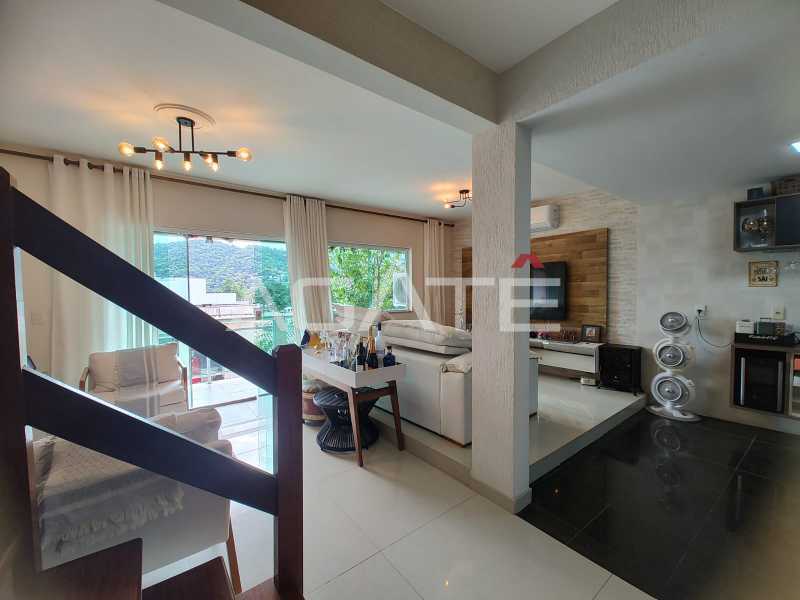 Conheça Casa 3 qtos Itaipu do imóvel - Agatê Imóveis vende linda casa triplex com 4 quartos por R$ 1050.000,00 - Itaipu - Niterói/RJ - HTCA40226 - 4 Casa 3 qtos Itaipu - 4