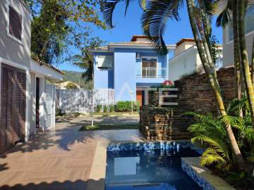 Condomínio Condomínio dos Ipês - Agatê Imóveis vende casa duplex em mini condomínio de 120 m² por 740.000,00 reais - Itaipu - Niterói - RJ. - HTCN30061