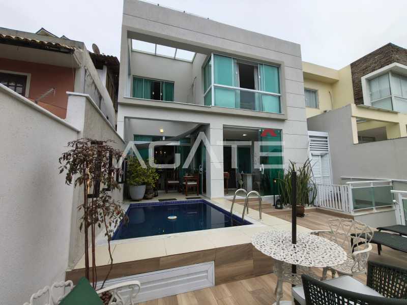 Conheça Casa 4 qtos Camboinhas do imóvel - Agatê Imóveis vende linda casa duplex por R$ 2.310.000,00 - Camboinhas, Niterói, RJ. - HTCA40112 - 1 Casa 4 qtos Camboinhas - 1