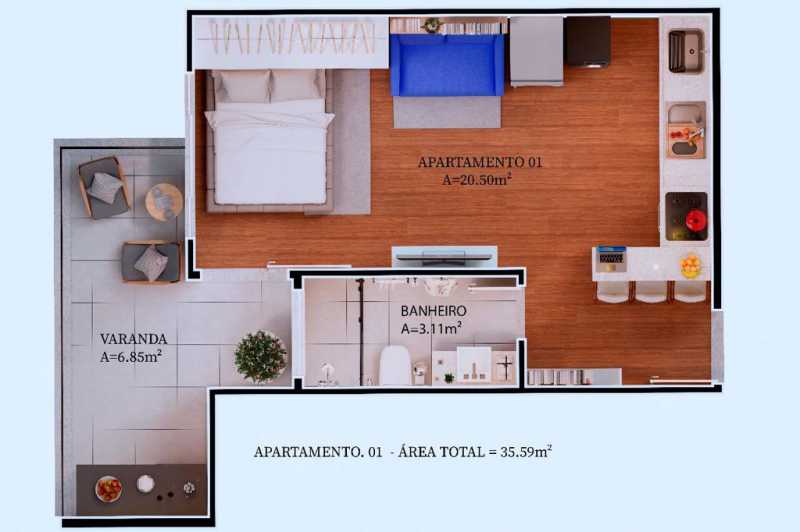 Conheça IMG-20230619-WA0078 do imóvel - Loft 1 quarto à venda Jardim Vinte e Cinco de Agosto, Duque de Caxias - R$ 199.000 - BRLO10002 - 29 IMG-20230619-WA0078 - 29