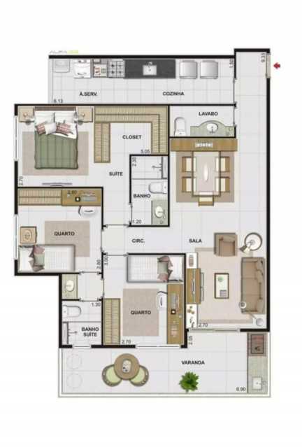 Conheça c5d9a017-c3c9-431a-be43-b07f7f do imóvel - Apartamento na Freguesia (Jacarepaguá), 3 Quartos, sendo 3 suítes, 1 Vaga, 96m2 - BRAP30522 - 22 c5d9a017-c3c9-431a-be43-b07f7f - 22