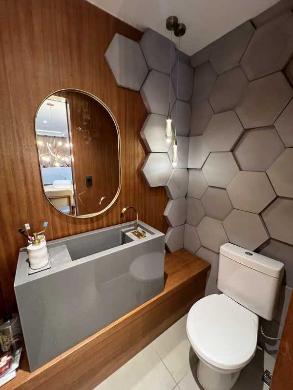 Conheça Lavabo do imóvel - Cobertura de 4 quartos no Recreio dos Bandeirantes/ Barra - BRCO40043 - 6 Lavabo - 6