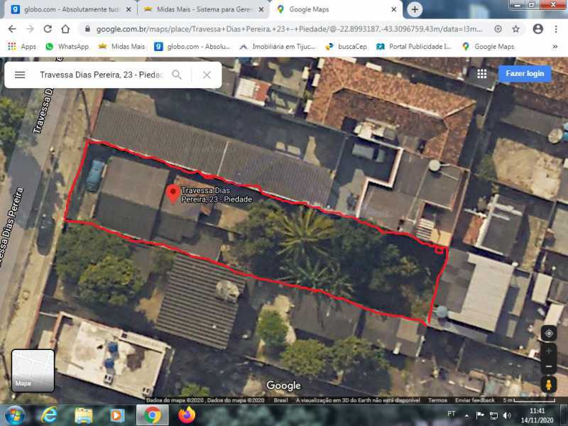 Conheça google maps do imóvel - Vendo terreno na Piedade. - WCTR00001 - 1 google maps - 1