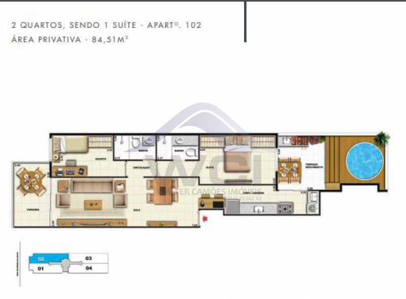 Conheça Garden elevado 2 do imóvel - LANÇAMENTO NA TIJUCA VENDA 2 QUARTOS - WCAP20751 - 9 Garden elevado 2 - 9