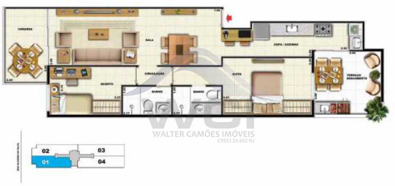 Conheça rden elevado do imóvel - LANÇAMENTO NA TIJUCA VENDA 2 QUARTOS - WCAP20751 - 11 rden elevado - 11
