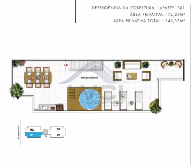 Conheça terraço 301 do imóvel - LANÇAMENTO NA TIJUCA VENDA 2 QUARTOS - WCAP20751 - 12 terraço 301 - 12
