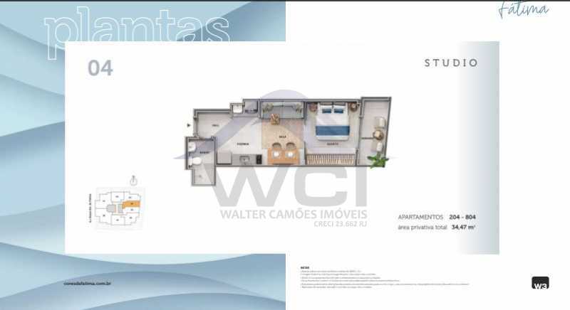Conheça planta studio do imóvel - LANÇAMENTO APARTAMENTOS NO CENTRO. - WCST10003 - 14 planta studio - 14