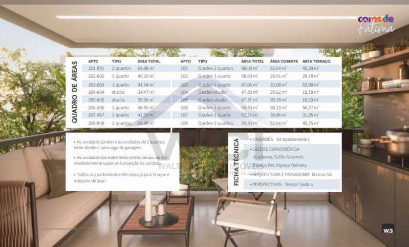 Conheça quadro de área do imóvel - LANÇAMENTO APARTAMENTOS NO CENTRO. - WCST10003 - 15 quadro de área - 15