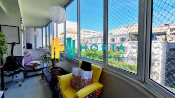 Ótima localização - Posto 6, na rua Rainha Elizabeth, 3 quartos com vista lateral mar. - CPAP31951