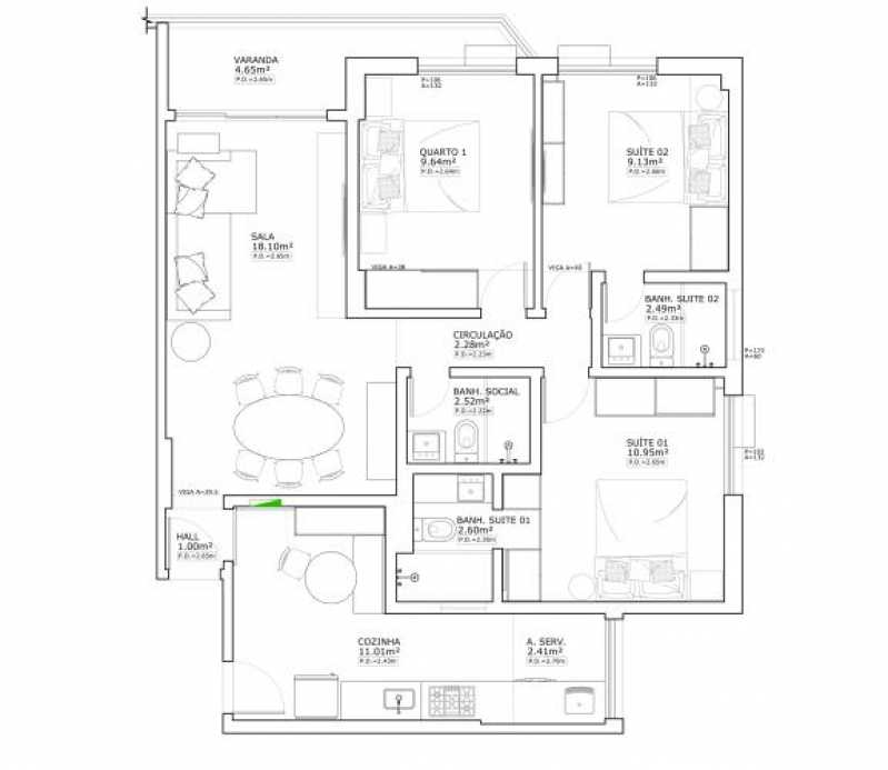Conheça fotos-7 do imóvel - Apartamento 3 quartos à venda Tijuca, Rio de Janeiro - R$ 689.900 - SVAP30227 - 15 fotos-7 - 15