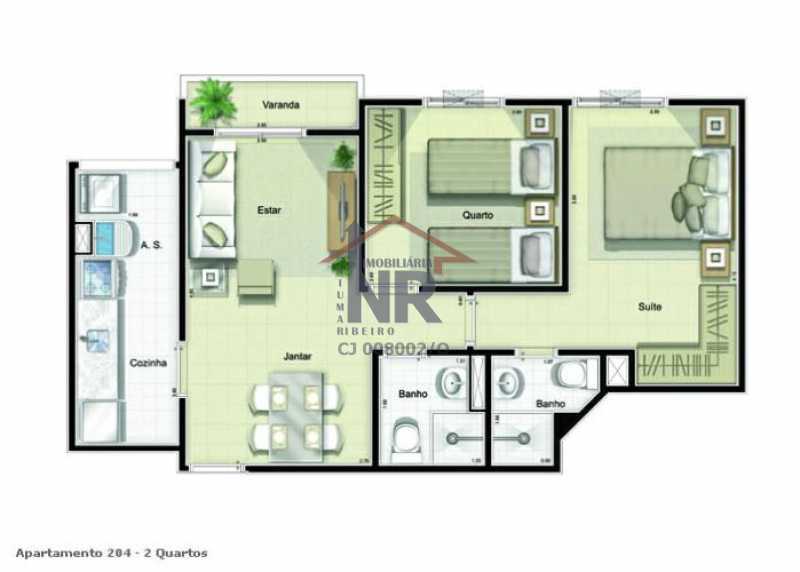 Conheça planta do imóvel - Apartamento à venda no condomínio Attivita na Taquara! - NR001257 - 13 planta - 13