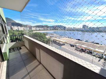 Vista espetacular!! - Botafogo, Av. Pasteur, 3 quartos, suíte, varanda e vaga - RPAP30270