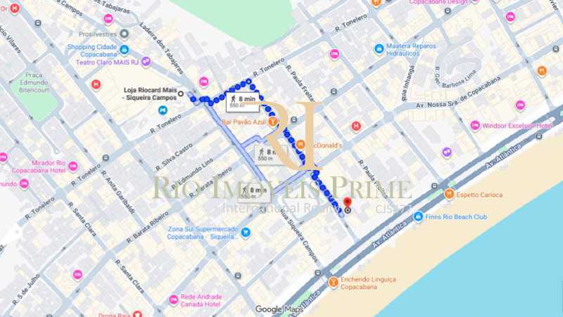 Conheça LOCALIZAÇÃO do imóvel - Copacabana, 3 quartos, 2 suítes, vista lateral mar - RPAP30277 - 20 LOCALIZAÇÃO - 20