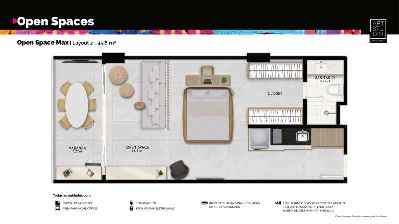 Conheça ARTSTUDIO BOOK RA 1 1-22 do empreendimento - Fachada - ART STUDIO RESIDENCE em Armação - 135 - 22 ARTSTUDIO BOOK RA 1 1-22 - 22
