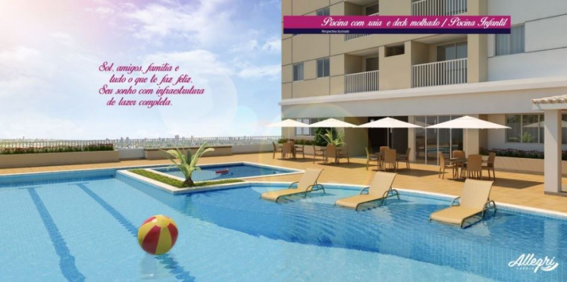 Conheça Piscina do empreendimento - Fachada - Allegri Cabula - 40 - 3 Piscina - 3