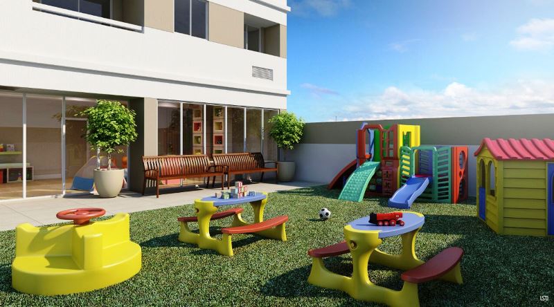 Conheça Parque infantil do empreendimento - Fachada - Residencial Vivace Cabula - 44 - 1 Parque infantil - 1