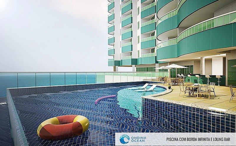Conheça PISCINA BORDA INFINITA do empreendimento - Fachada - Ondina Ocean - 55 - 12 PISCINA BORDA INFINITA - 12