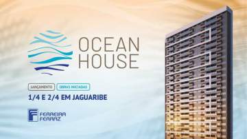 Lançamento - OCEAN HOUSE JAGUARIBE - QUARTO E SALA EM 42,92M² - PIAP10125