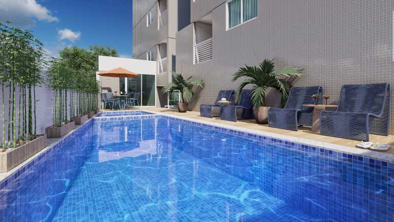 Conheça Piscina do imóvel - RESIDENCIAL GOYA - 2 QUARTOS (1 SUÍTE) COM VARANDA, NO RIO VERMELHO - PIAP20774 - 2 Piscina - 2
