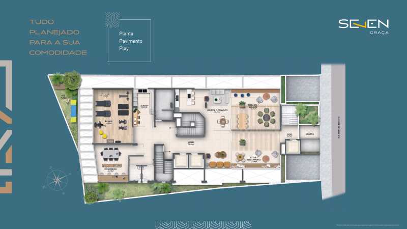 Conheça 10 do imóvel - Seven Graça - Quarto e Sala no melhor da Graça - PIAP10318 - 10 10 - 10