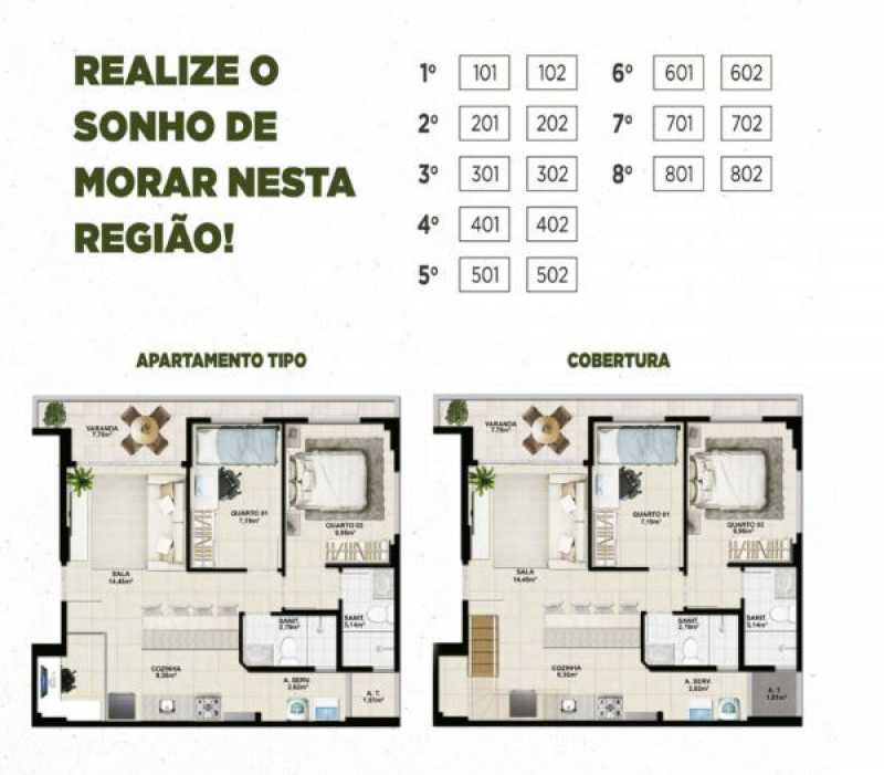 Conheça PLANTAS do imóvel - GREEN RIO VERMELHO - 2 QUARTOS (1 SUÍTE) - PIAP20914 - 9 PLANTAS - 9
