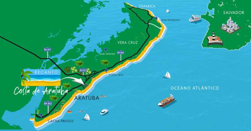Conheça 6 do imóvel - LOTE 300M² EM COSTA DE ARATUBA - ILHA DE VERA CRUZ, ITAPARICA - BAHIA - PILT00035 - 6 6 - 6