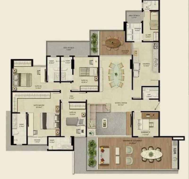 Conheça 17 do imóvel - APARTAMENTO 4 SUÍTES, 210M², NO CAMINHO DAS ÁRVORES - PIAP40191 - 17 17 - 17