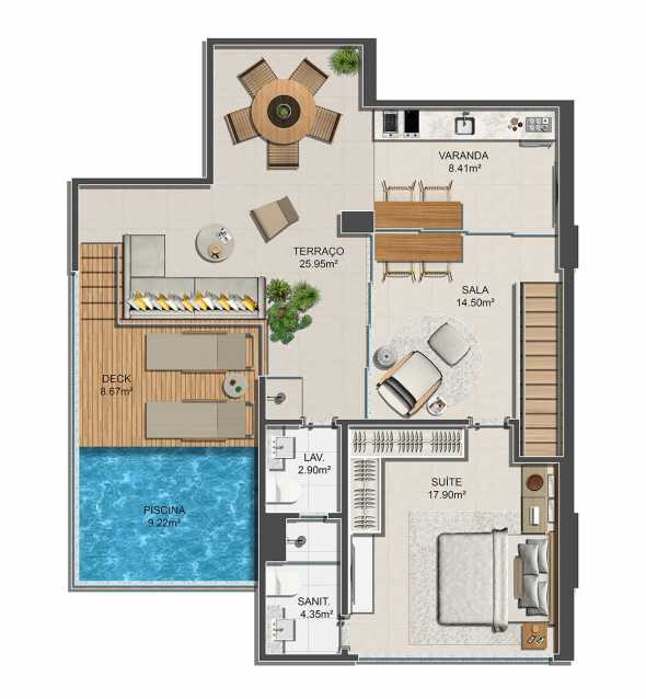 Conheça PROJ-EA-PL-DEC-PL-COB-2PAV-R02 do imóvel - ARBO CAMINHO DAS ÁRVORES - 03 quartos com suíte e varanda gourmet - PIAP30882 - 19 PROJ-EA-PL-DEC-PL-COB-2PAV-R02 - 19