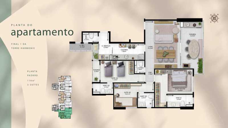 Conheça 15 do imóvel - APARTAMENTO 3 SUÍTES, 116M², NO VIVANT CAMINHO DAS ÁRVORES - PIAP30909 - 15 15 - 15