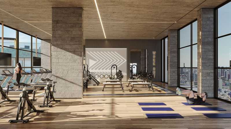 Conheça Academia do imóvel - LIT 760 - APARTAMENTO 2 QUARTOS (1 SUÍTE), 72,57M², NO COSTA AZUL - PIAP21150 - 13 Academia - 13