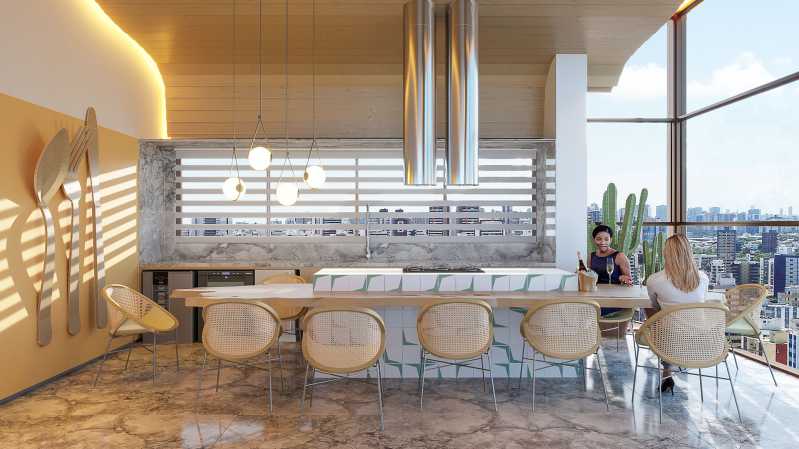 Conheça GourmetLounge do imóvel - LIT 760 - APARTAMENTO 2 QUARTOS (1 SUÍTE), 72,57M², NO COSTA AZUL - PIAP21150 - 20 GourmetLounge - 20