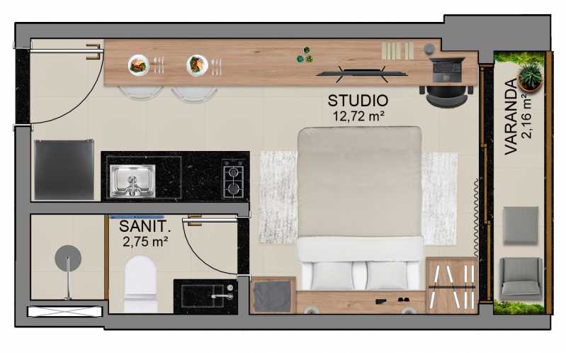 Conheça 9 do imóvel - APARTAMENTO TIPO STUDIO 21,43M², EM ARMAÇÃO - PIST10110 - 9 9 - 9