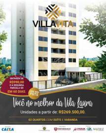 Lançamento - Villa Vita Residencial, apartamentos com 2 quartos, 53 m² - PIAP20163