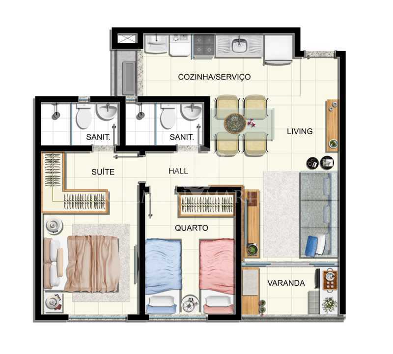 Conheça IN-PL-TIPO-NN-R03_PNG do imóvel - Villa Vita Residencial, apartamentos com 2 quartos, 53 m² - PIAP20163 - 5 IN-PL-TIPO-NN-R03_PNG - 5