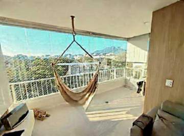 Imperdível - Apartamento à venda na Barra da Tijuca, Parque das Rosas, 85 m², 2 quartos com suíte, varanda, dependência reversível, 1 vaga e lazer completo - 3407