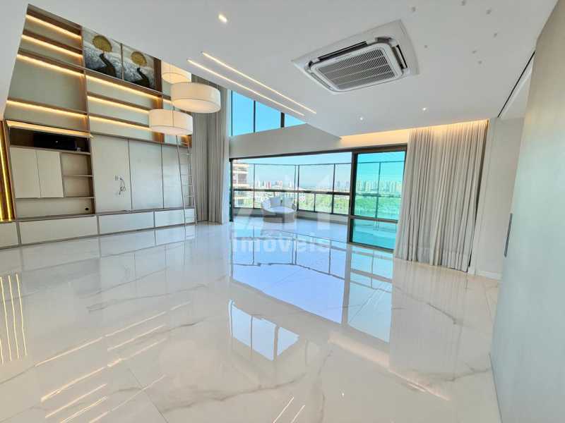 Alto Padrão - Apartamento de alto padrão à venda na Península, Barra da Tijuca, 256 m², 4 suítes, 3 vagas, andar alto, pé-direito duplo e vista para a Lagoa - 3411