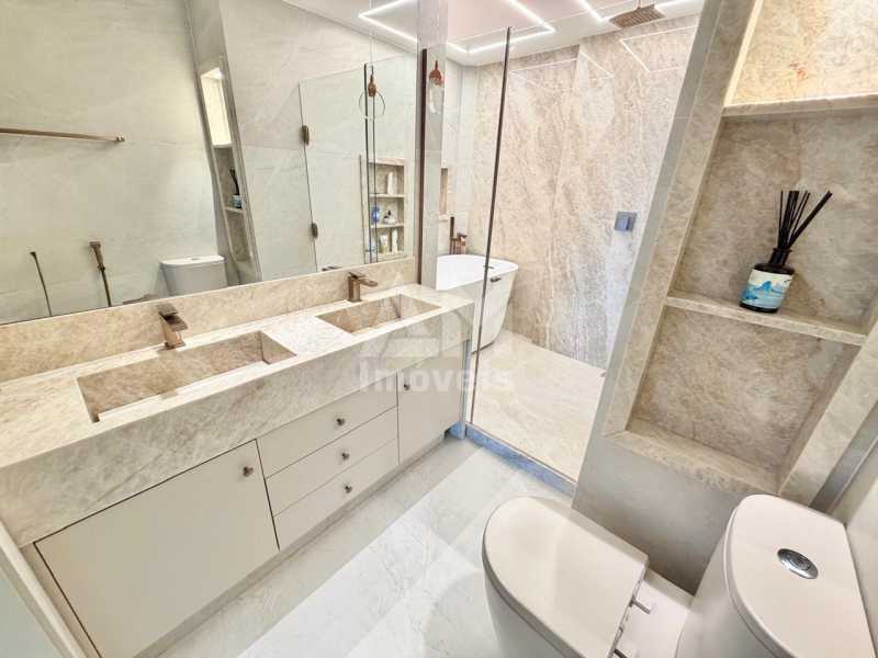 Alto Padrão - Apartamento de alto padrão à venda na Península, Barra da Tijuca, 256 m², 4 suítes, 3 vagas, andar alto, pé-direito duplo e vista para a Lagoa - 3411