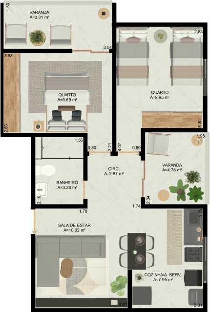 PLANTA 3 - 2 QRTS - 14