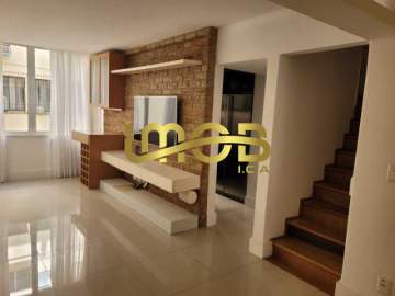 Apartamento duplex com 2 quartos no Leblon - CRAP20005 Apartamento duplex com 2 quartos no Leblon - CRAP20005