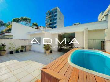Ipanema cobertura duplex 4 quartos 2 suíte dependências piscina 2 vagas de garagem - CRCO40069